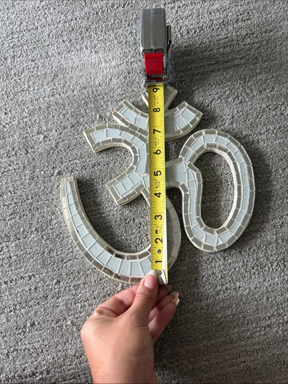 Mosaic Om Symbol wall art
